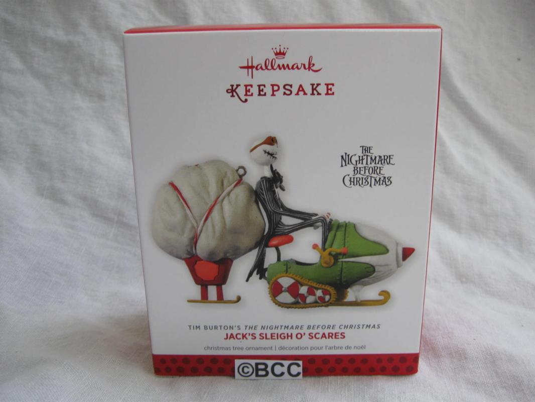 Hallmark 2013 Sleigh O Scares The Nightmare Before Christmas Jack Skellington Ornament