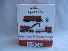 Hallmark 2013 Minneapolis & St Louis Work Train 3 Lionel Miniature Ornaments