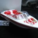 Hallmark 2008 Bestliner Red & White Watercraft Speedboat Christmas Ornament
