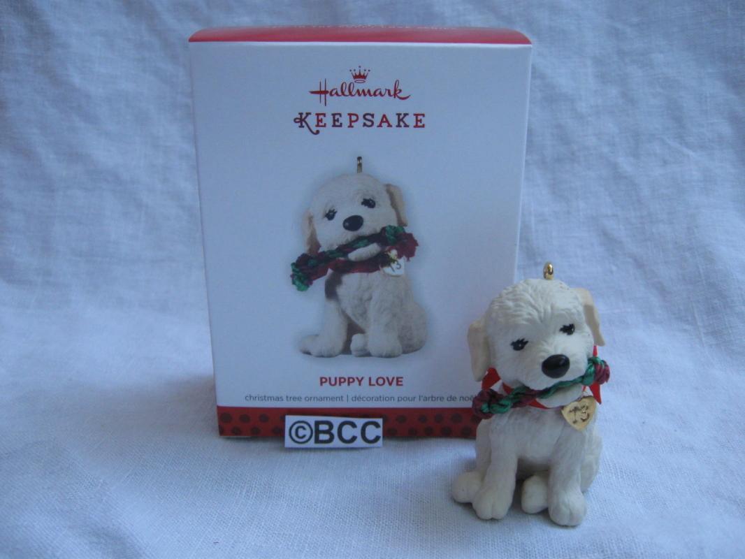 Hallmark 2013 Puppy Love #23 In Series Puppy Dog Ornament Goldendoodle