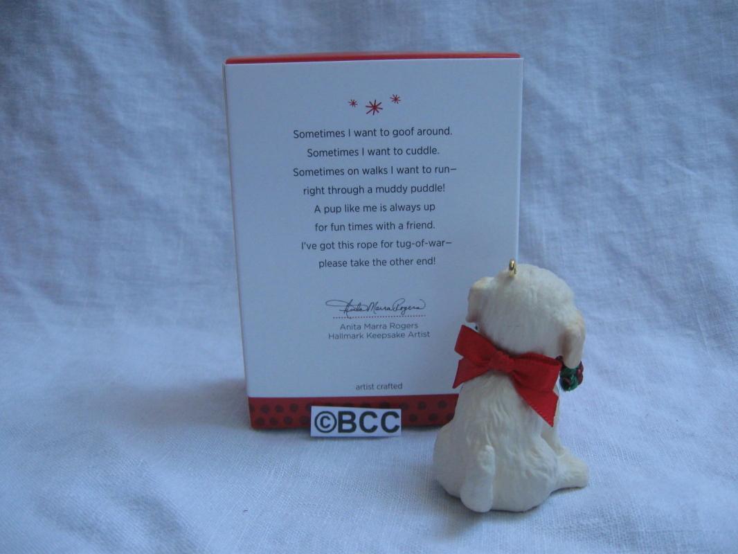 Hallmark 2013 Puppy Love #23 In Series Puppy Dog Ornament Goldendoodle