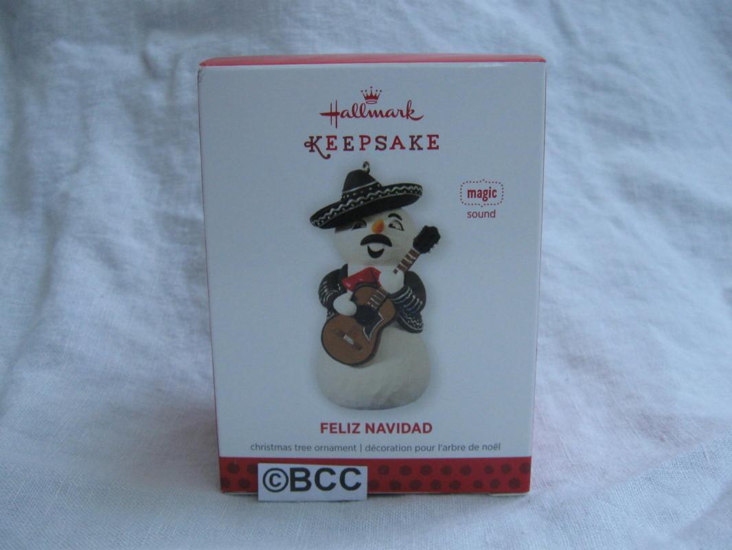 Hallmark 2013 Feliz Navidad Mariachi Snowman Magic Sound Christmas Ornament