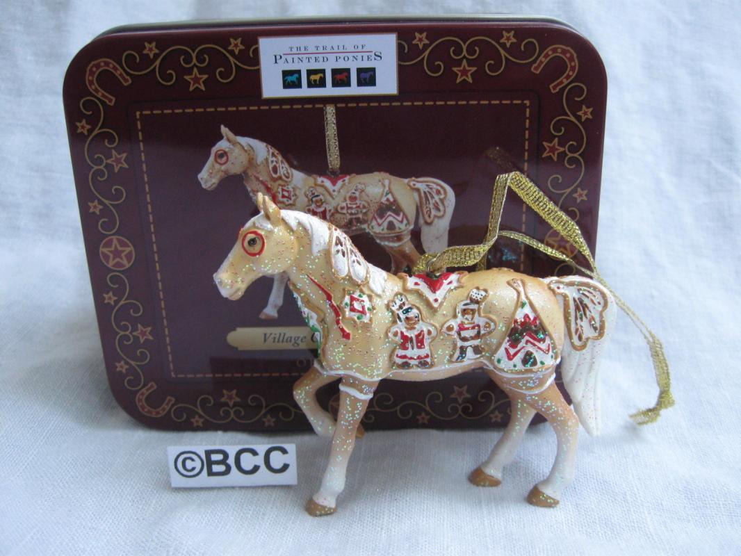Trail of Painted Ponies Village Christmas Cookie Ornament Decorative