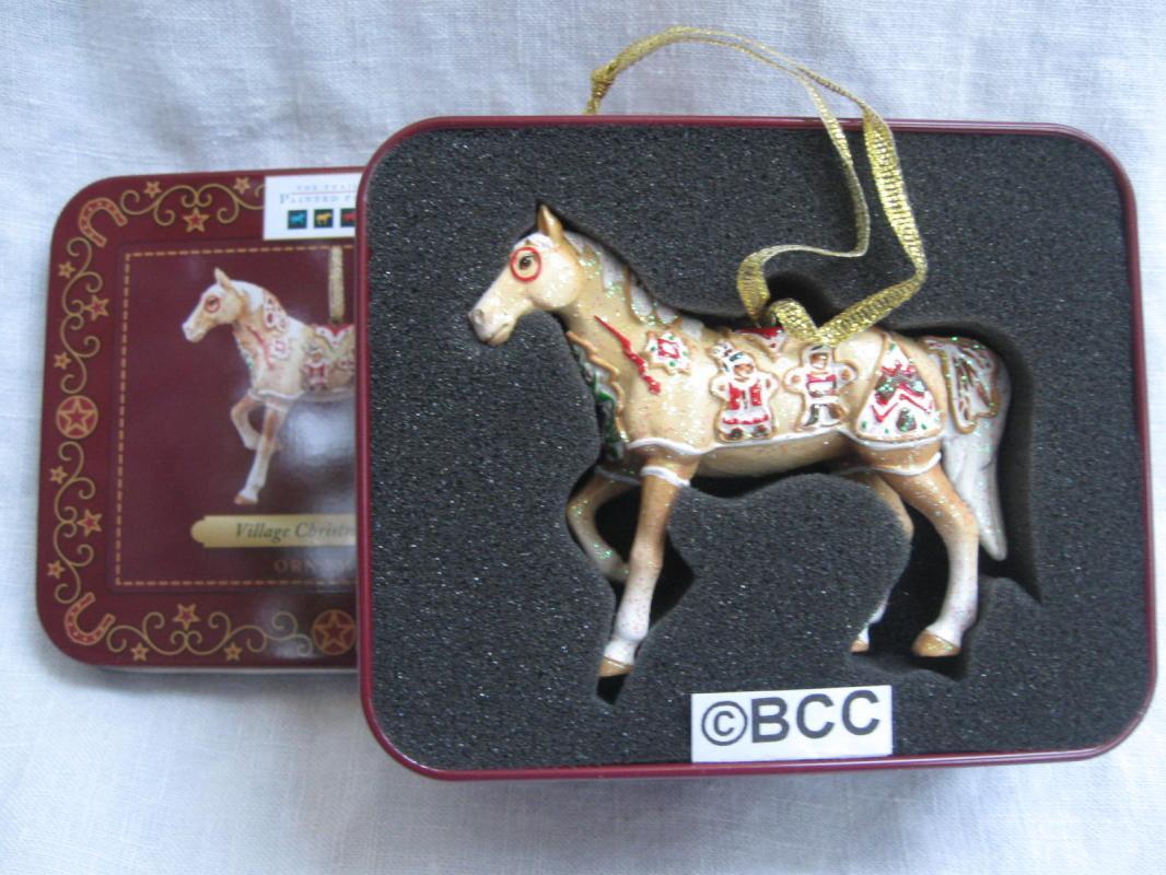 Trail of Painted Ponies Village Christmas Cookie Ornament Decorative