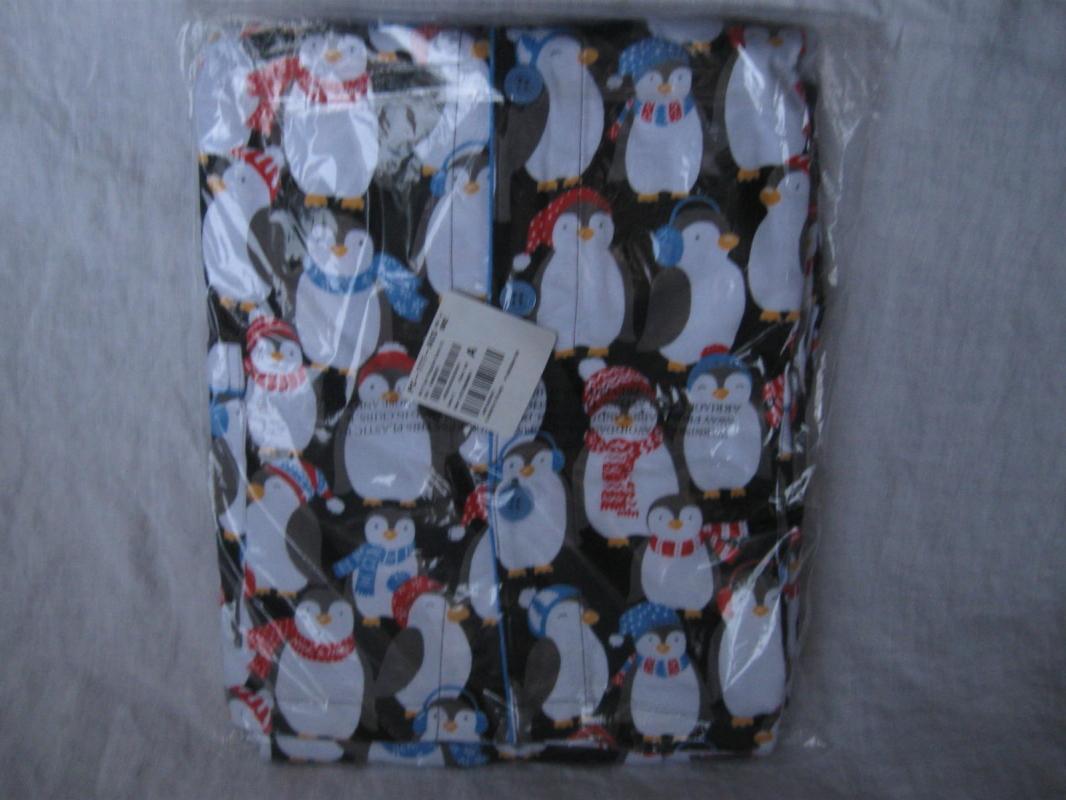 Nick & Nora Christmas Penguins Pajamas PJ's Set Mens New Size XL
