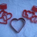 Wilton 3 Fancy Valeintine Hearts Valentine's Day Cookie Cutters Love Triple