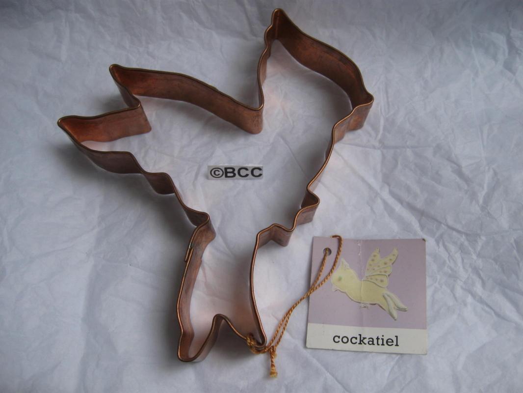 Copper Cockatiel by Williams Sonoma Cookie Cutter Large With Hang Tag