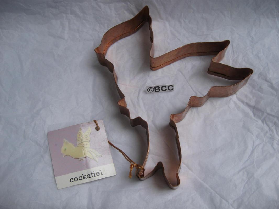 Copper Cockatiel by Williams Sonoma Cookie Cutter Large With Hang Tag