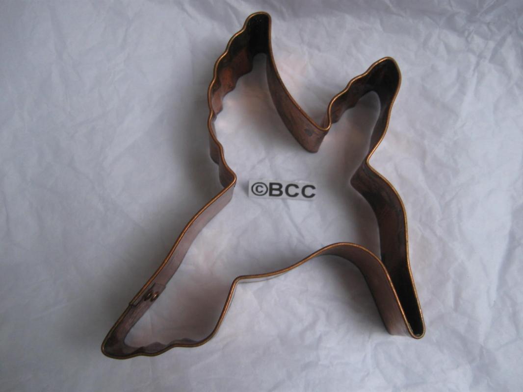 Copper Hummingbird Cookie Cutter Large