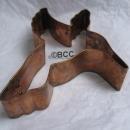 Copper Hummingbird Cookie Cutter Large