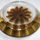 Large Concave Gold Star Paperweight or Candy Dish