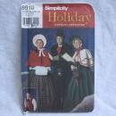 New OOP Dickens Carolers Costume Simplicity 8910 Sewing Pattern XS-XL 4851 5418