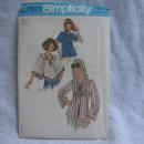 New Vintage Simplicity 7811 Handerchief Hem Blouse Hood Sewing Pattern Miss 8 Hippieing Pattern XS-XL 4851 5418 8910