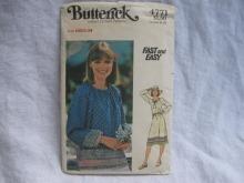 New Vintage Butterick 4771 Fast & Easy Misses' Dress or Top Sewing Pattern Misses' Medium