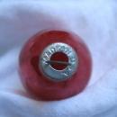 Set Of 6 Red Glass Teardrop Paragon USA Christmas Tree Ornaments