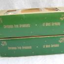 6 Vintage Orange & Lemon Yellow Christmas Fruit Basket Ornaments In Orignal Boxes