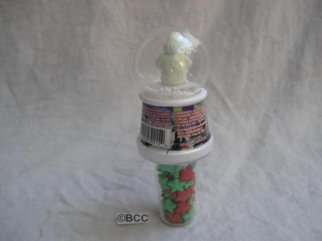 Bumble The Anominable Snowman Snowglobe with Candy Stars Rudloph The Red Nosed Reindeer Character