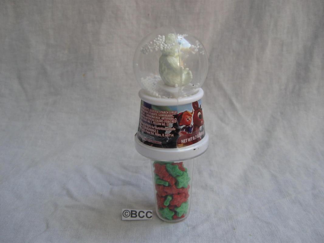 Bumble The Anominable Snowman Snowglobe with Candy Stars Rudloph The Red Nosed Reindeer Character