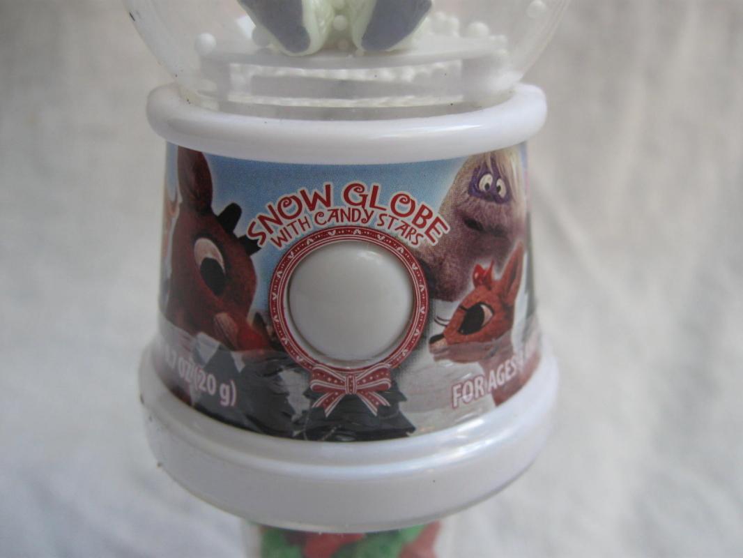 Bumble The Anominable Snowman Snowglobe with Candy Stars Rudloph The Red Nosed Reindeer Character