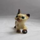 Miniature Porcelain Siamese Kitten Kitty Cat