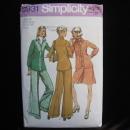 New Vintage Simplicity 5931 Misses Shirt Jaciket Short Pantskirt & Pants Sewing Pattern Misses'Size 10 1970's