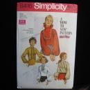 New Vintage Simplicity 8416 Misses Blouse Learn To Sew Sewing Pattern Size 10 1960's