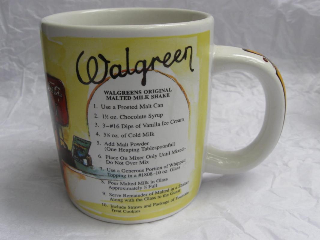 2002 Walgreen 1940's Soda Fountain Commemorative Mug by Elina Belgorodsky