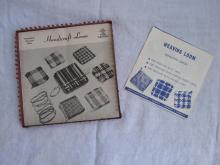 Vintage Handicraft Weaving Loom Plus Instructions