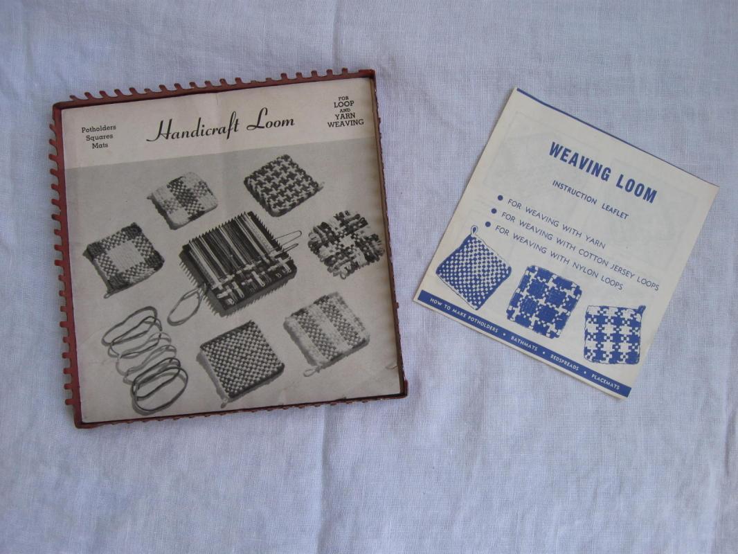 Vintage Handicraft Weaving Loom Plus Instructions