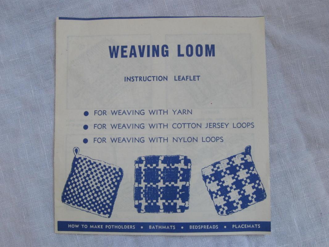 Vintage Handicraft Weaving Loom Plus Instructions