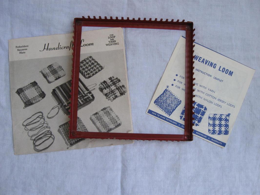 Vintage Handicraft Weaving Loom Plus Instructions
