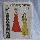 New Vintage 144 Nani Hawaiian Hawaii Polynesian Mumu Dress Sewing Pattern Size 12