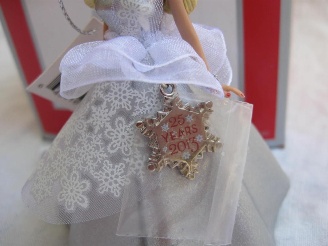 Carlton American Greetings Holiday Barbie 2013 25th Anniversary Ornament