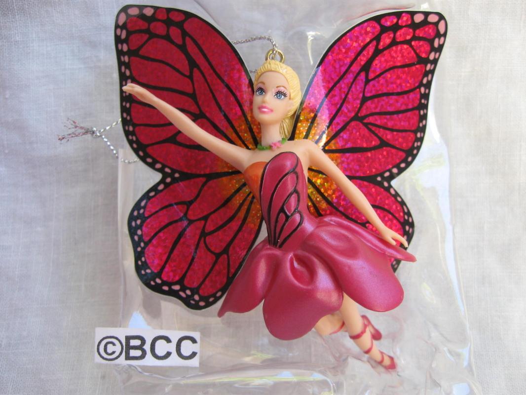 Carlton American Greetings Barbie Mariposa Butterly Fairy 2013 Christmas Ornament