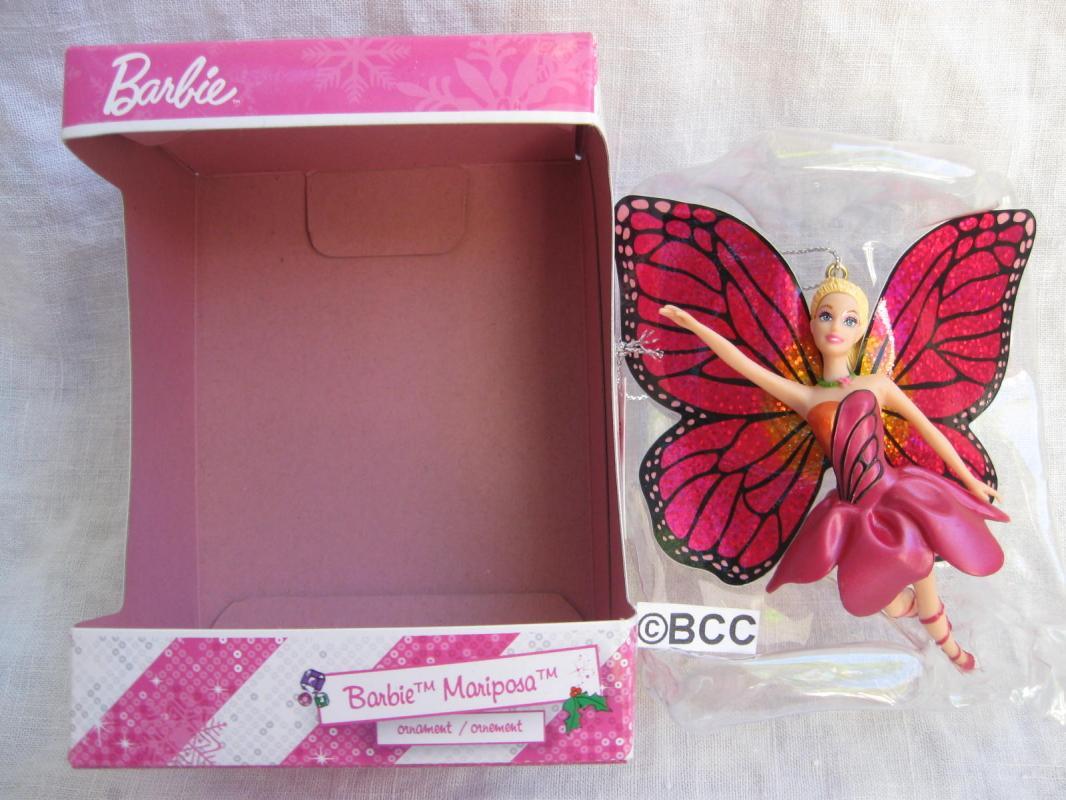 Carlton American Greetings Barbie Mariposa Butterly Fairy 2013 Christmas Ornament