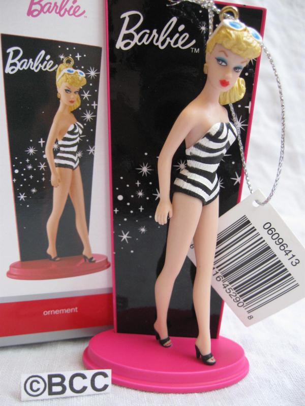 Carlton 2013 Swimsuit 1959 Debut Barbie Christmas Ornament