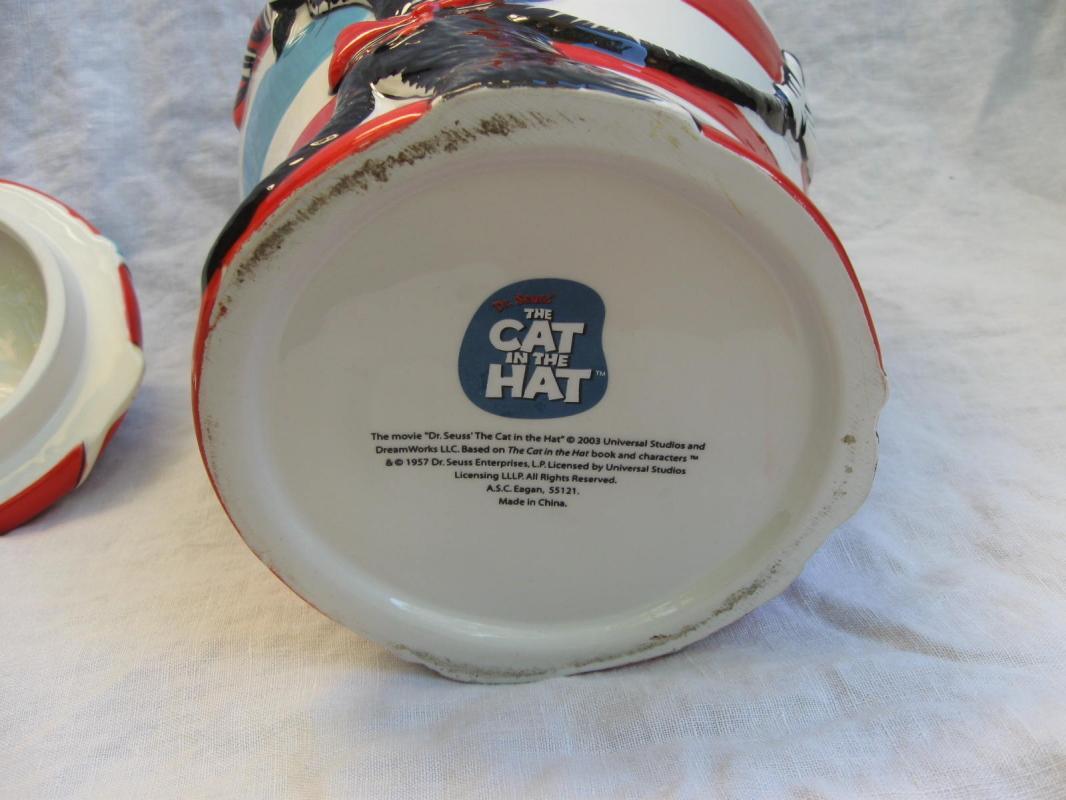 Dr. Suess The Cat In The Hat Cookie Jar Applause Universal Studios