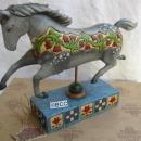 Jim Shore Dappled Grey Running Horse A Day In The Country Figurine