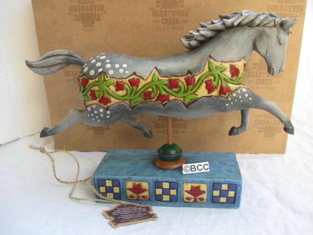 Jim Shore Dappled Grey Running Horse A Day In The Country Figurine