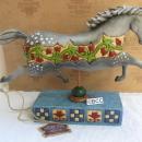 Jim Shore Dappled Grey Running Horse A Day In The Country Figurine
