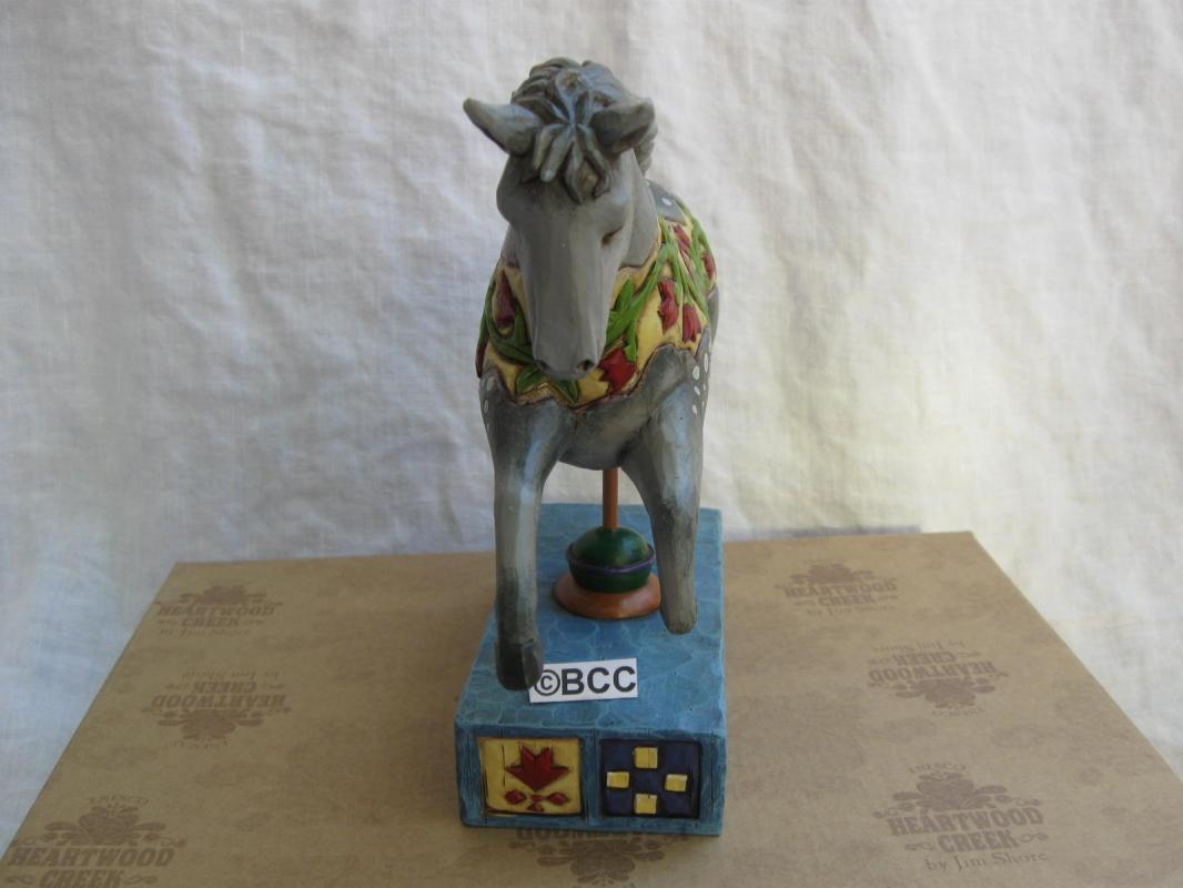 Jim Shore Dappled Grey Running Horse A Day In The Country Figurine
