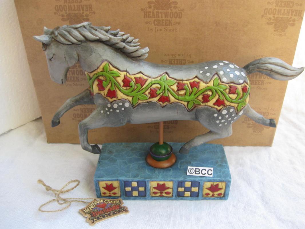 Jim Shore Dappled Grey Running Horse A Day In The Country Figurine
