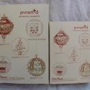 24 Vintage Pyramid Pink Satin Sheen Christmas Ornaments In Original Boxes 2 Sizes
