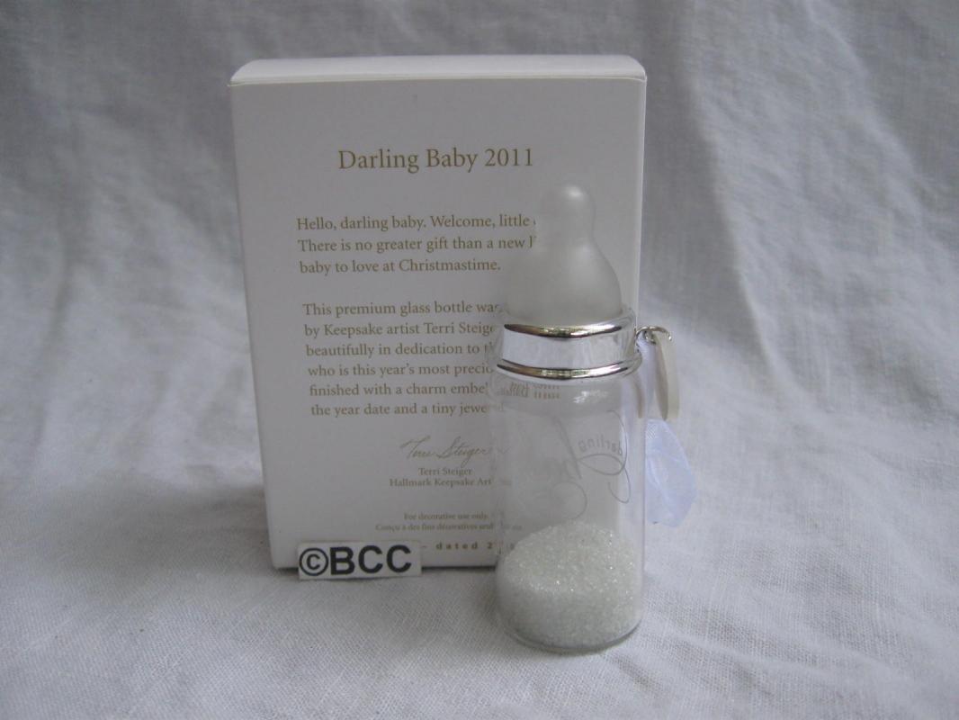 New Hallmark 2011 Darling Baby Baby's First Christmas Ornament