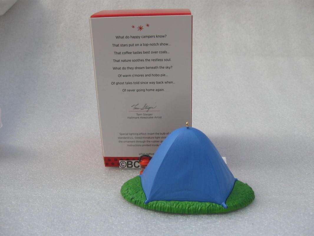 Hallmark 2013 Happy Campers Magic Light Christmas Ornament