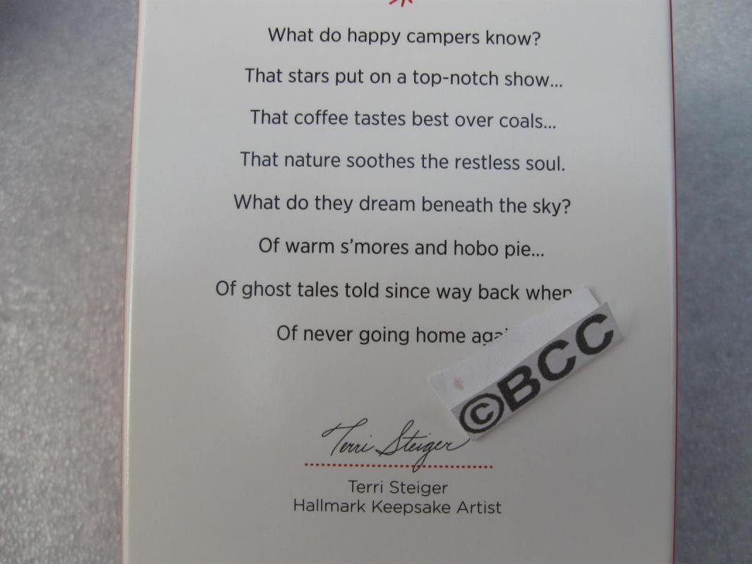 Hallmark 2013 Happy Campers Magic Light Christmas Ornament