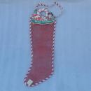 New Vintage Net Christmas Stocking Western Theme - 5 Available