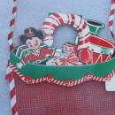 New Vintage Net Christmas Stocking Western Theme - 5 Available