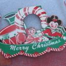 New Vintage Net Christmas Stocking Western Theme - 5 Available