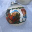 Four Vintage Raggedy Ann & Andy Glass Christmas Tree Ornaments 1970's